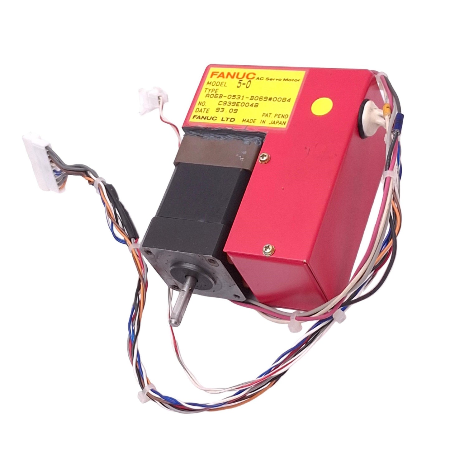 Used Fanuc A06B-0531-B069#0084 5-0 AC Servo Motor, ø3/16in Shaft, 3000rpm Max