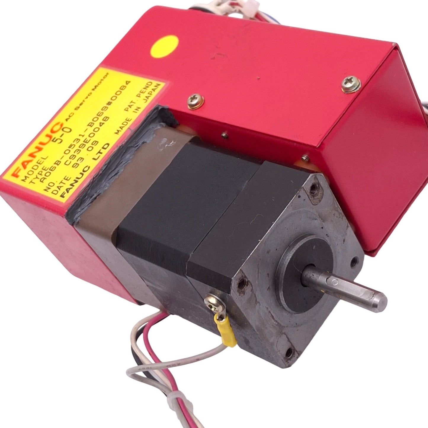 Used Fanuc A06B-0531-B069#0084 5-0 AC Servo Motor, ø3/16in Shaft, 3000rpm Max