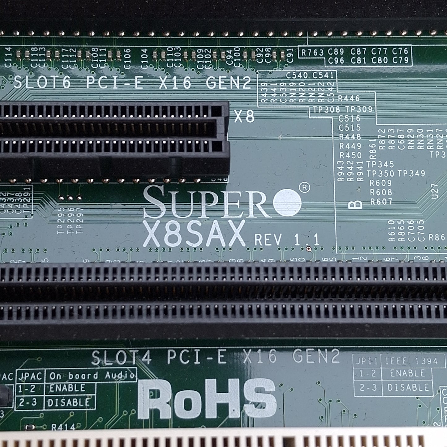 Used Supermicro X8SAX Motherboard w/Intel i7-920 2.67Ghz, 6GB RAM, 2x PCIe x16