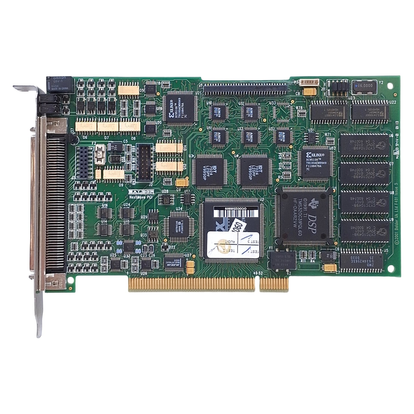 Used Baldor PCI001-504 Motion Controller Module 100-Pin D-Type Connector, 20In 12Out