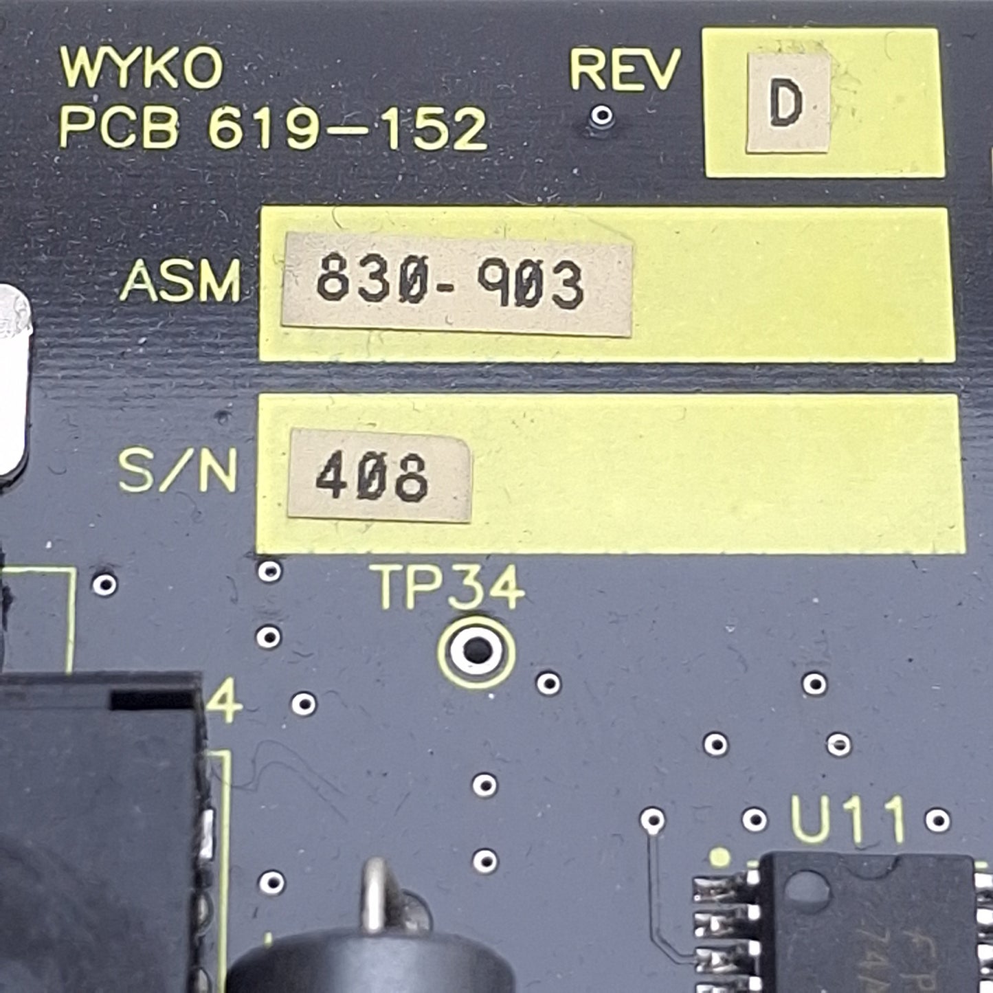 Used Wyko 830-903 619-152 Analog-to-Digital Converter Module, 36-Pin Connector