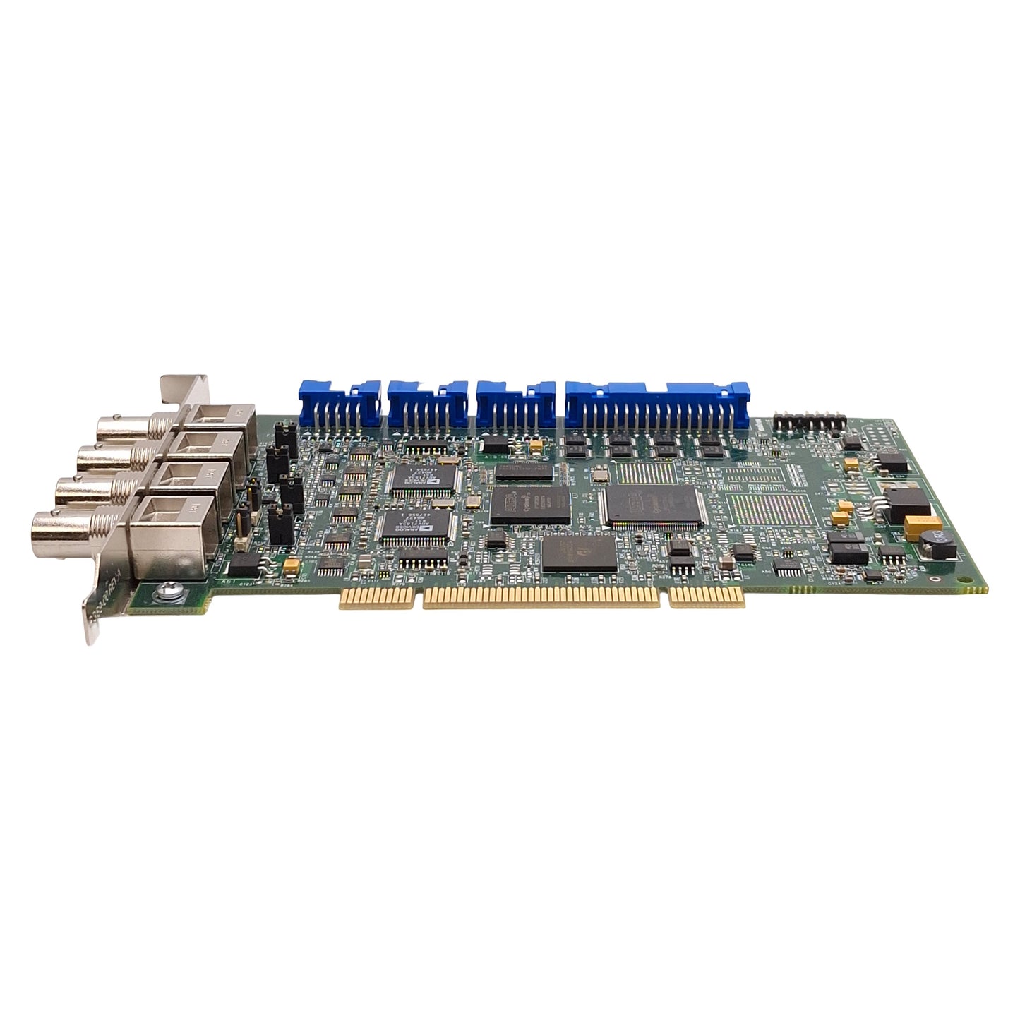 Used Matrox MOR/2VD Morphis Frame Grabber Card, PCI, 4x BNC, 3x 10-Pin, 30-Pin