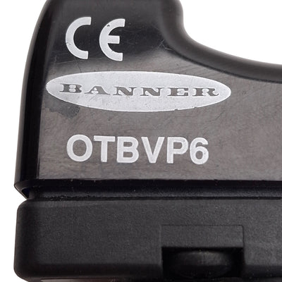 Used Banner OTBVP6 Opto-Touch Momentary Optical Button, SPDT PNP, 10-30VDC *No Guard*