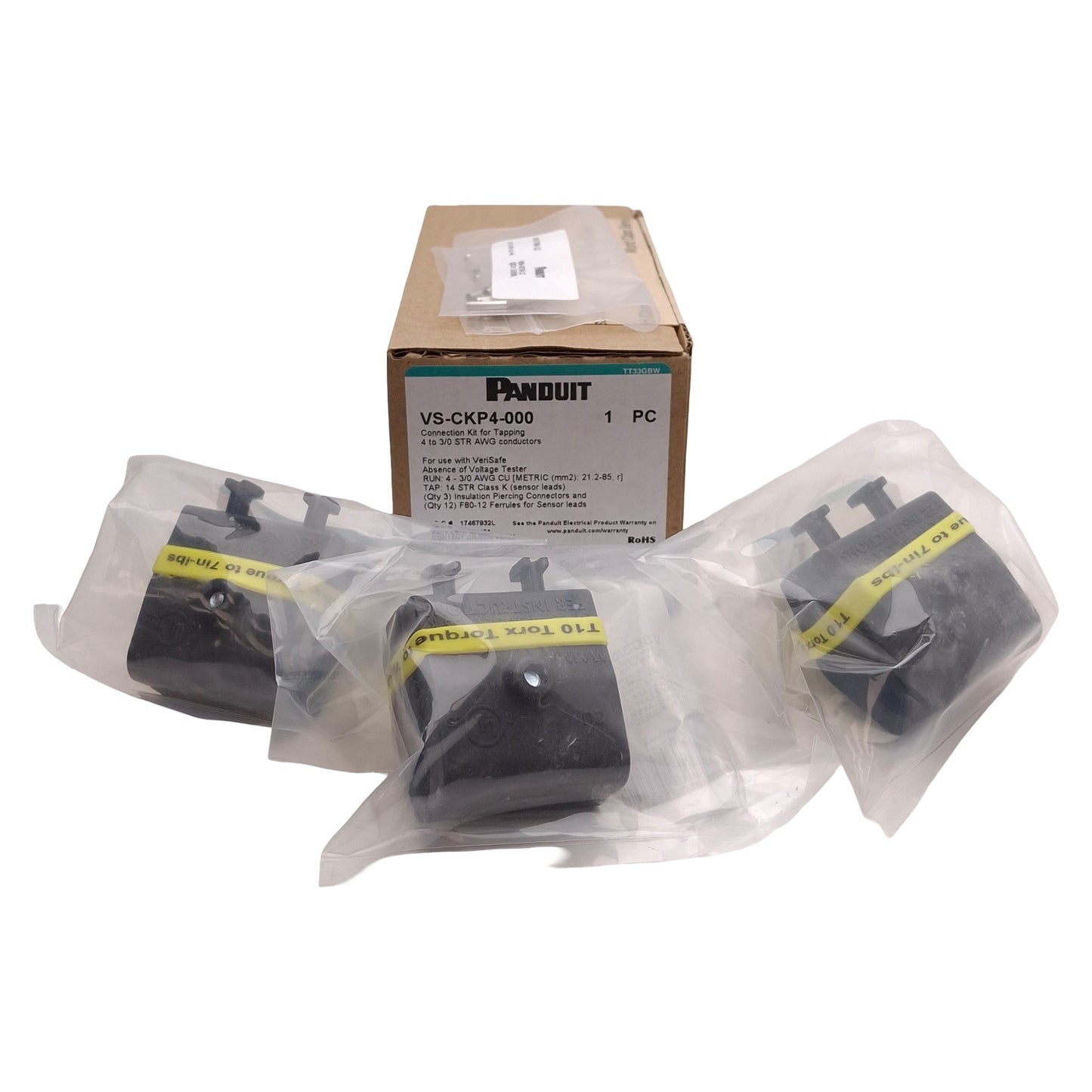 New Panduit VS-CKP4-000 Connection Kit For 4 to 3/0 AWG Conductors For Verisafe AVT