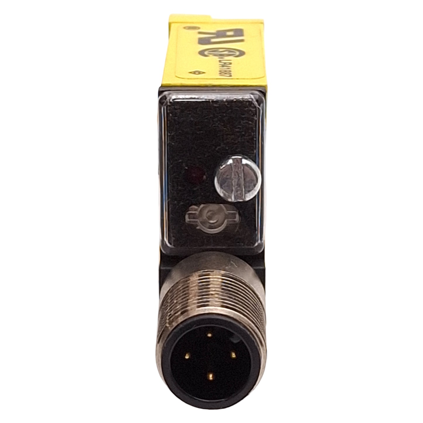 Used Banner SM312FQD MINI-BEAM Fiber Optic Amplifier, Bipolar, 10-30VDC, M12 4-Pin QD