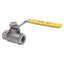 Used Apollo 76-102-01A 2-Piece Ball Valve CF8M 2000 WOG, 3/8" NPT w/ Locking Handle