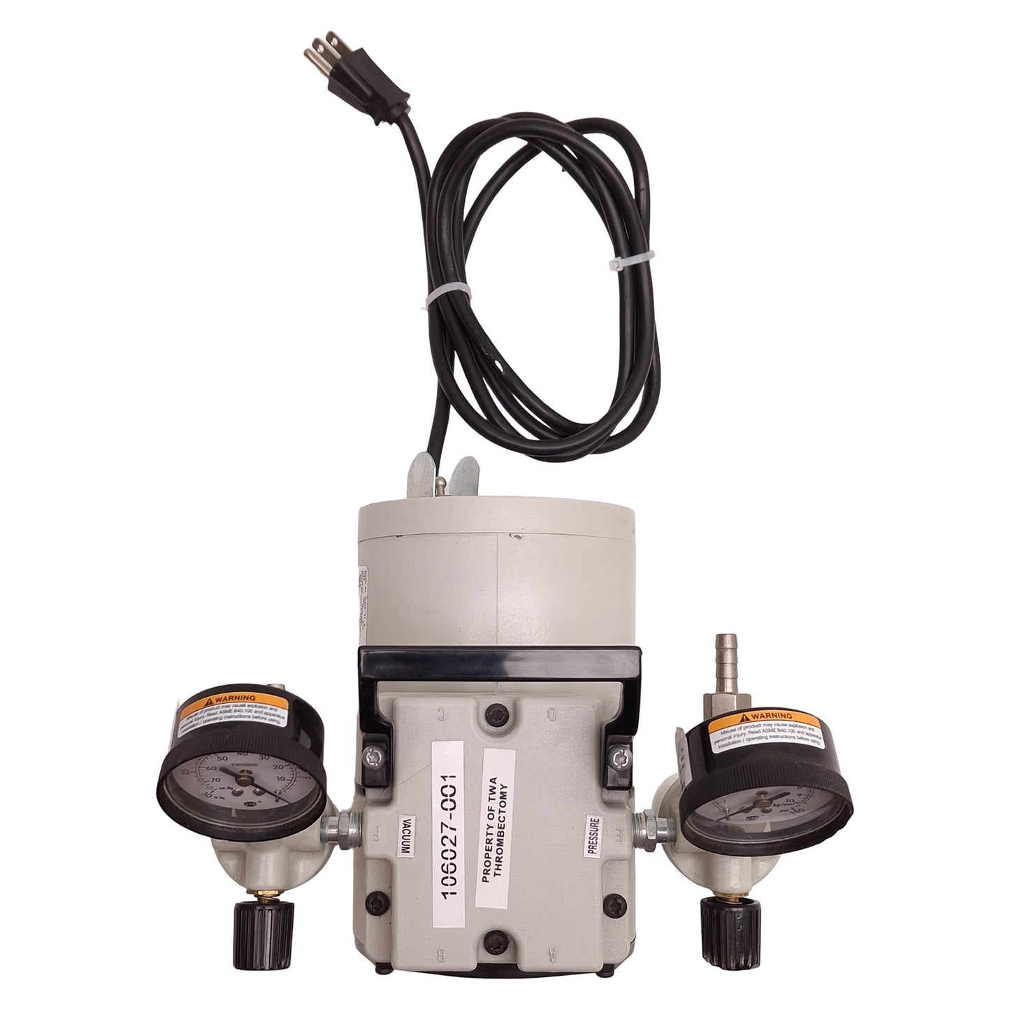 Used Welch 2522B-01 Dry WOB-L Piston Pressure & Vacuum Pump 115VAC 60Hz, 22LPM