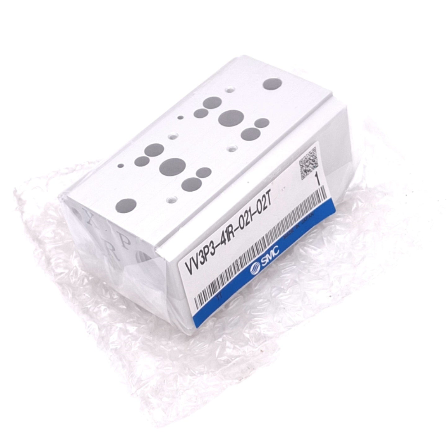 New SMC VV3P3-41R-021-02T Manifold Block, 2-Station, 1/4in NPT, Common Exhaust