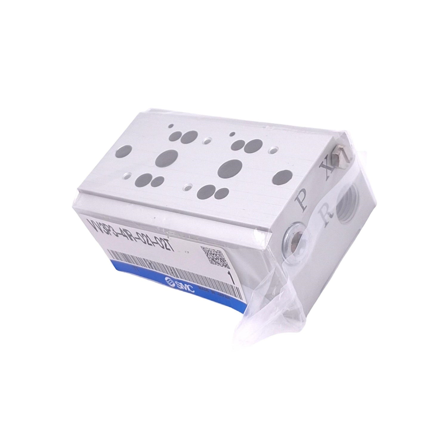 New SMC VV3P3-41R-021-02T Manifold Block, 2-Station, 1/4in NPT, Common Exhaust