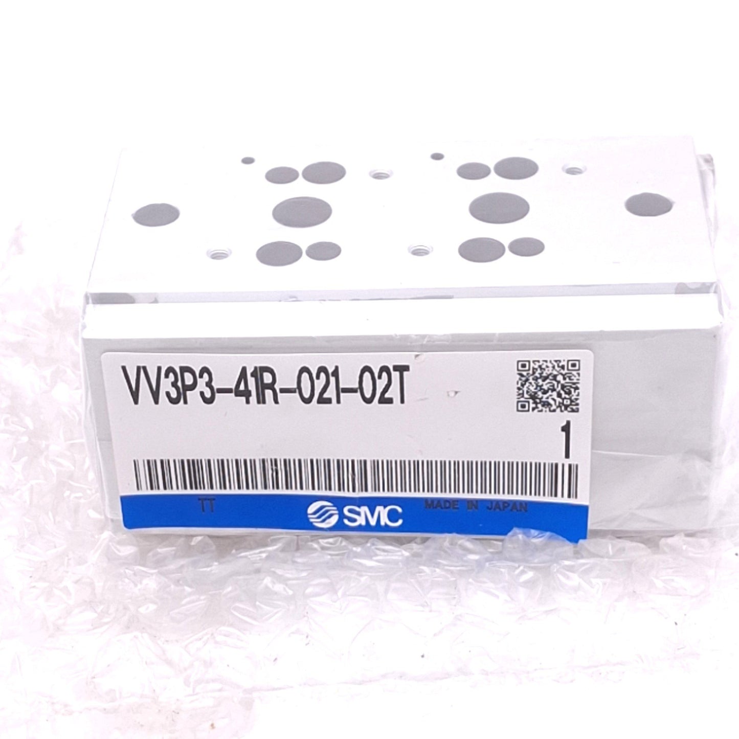 New SMC VV3P3-41R-021-02T Manifold Block, 2-Station, 1/4in NPT, Common Exhaust