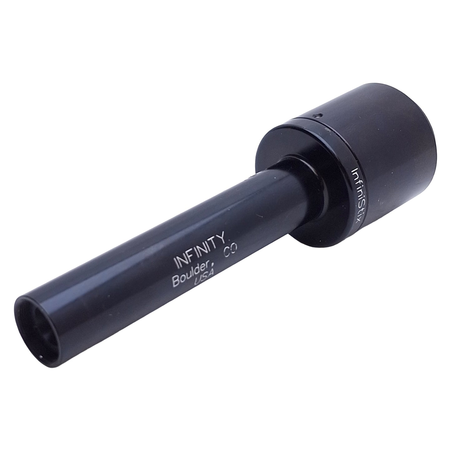 Used Infinity 144200 InfiniStix Machine Vision Camera Lens 44mm Distance, 2x, C-Mount