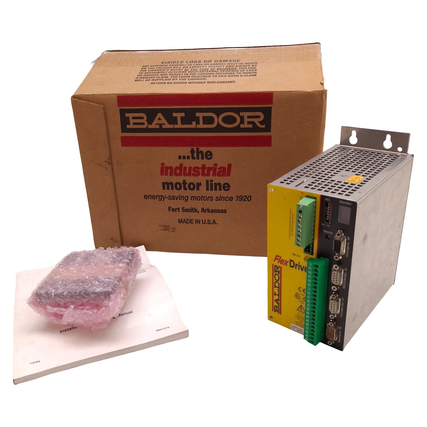 New Baldor FD2A05TR-RN20 FlexDrive AC Servo Drive Single Phase, 230VAC Input, RS232