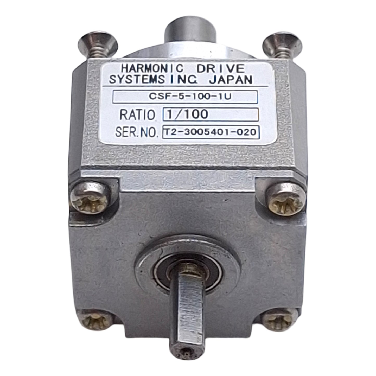 Used Harmonic Drive CSF-5-100-1U Supermini Gearhead, 100:1 Ratio, 6500rpm, ø3mm Shaft