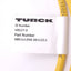 New Turck VBRK 4.4-2PKG 3M-0.3/0.3 Y-Splitter Cable, 4-Pin M12 M to 3-Pin M8 F