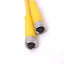 New Turck VBRK 4.4-2PKG 3M-0.3/0.3 Y-Splitter Cable, 4-Pin M12 M to 3-Pin M8 F