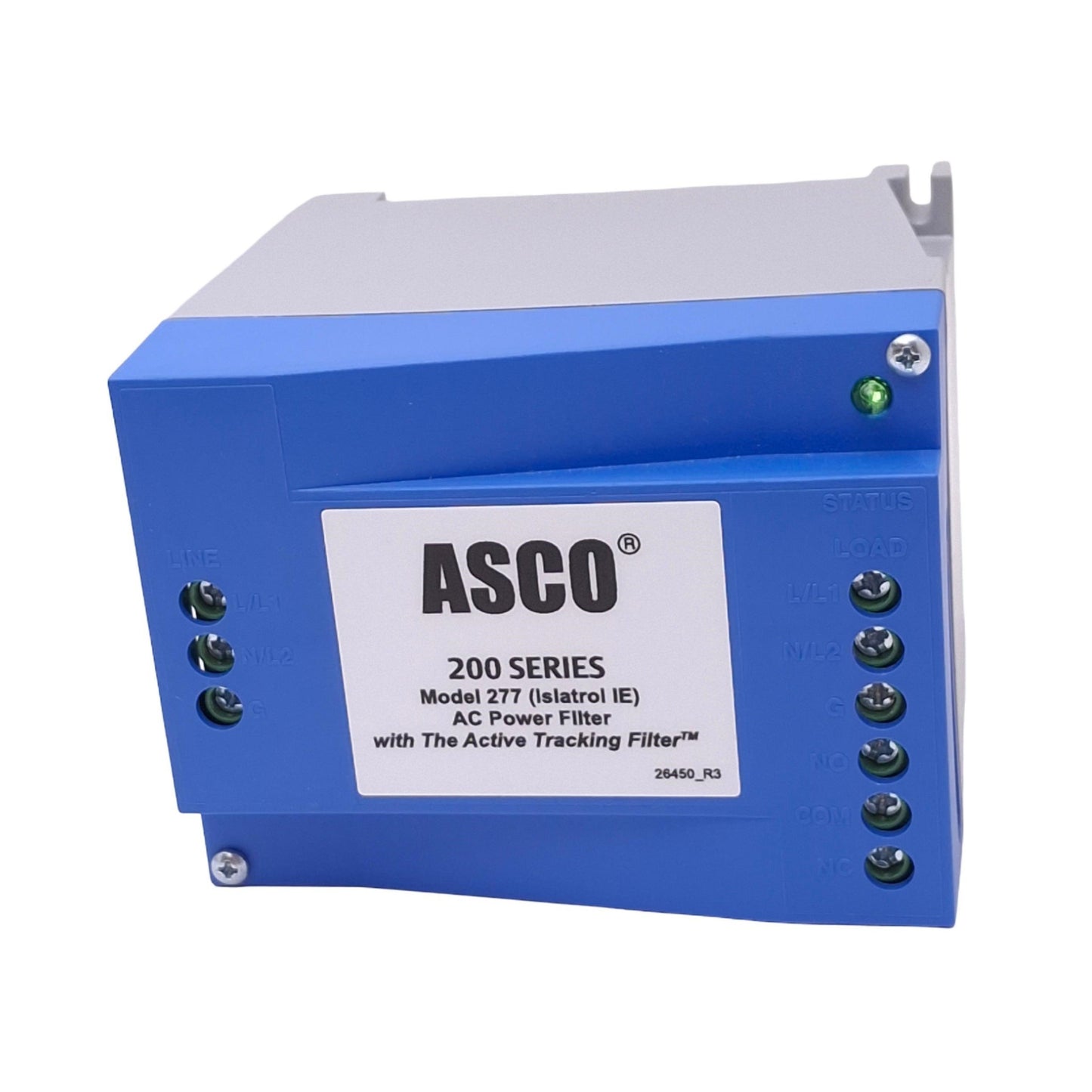 New ASCO IE-105 Active Tracking AC Power Noise Filter, 5A 120VAC, DIN Rail