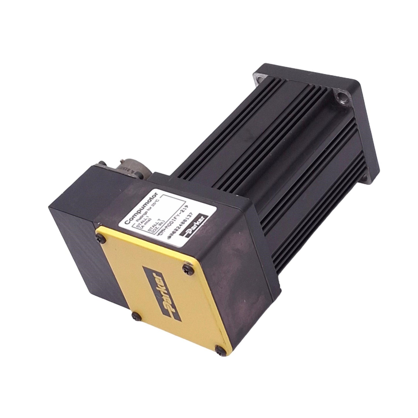 Used Parker Compumotor CM-MODIFY-219 Brushless DC Servo Motor, 3/8in Shaft, NEMA 23