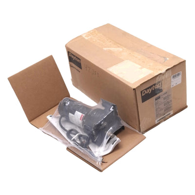 New Dayton 4Z383B DC Gearmotor, 58:1, 31rpm 220in-lbs 1/8HP Max, 90VDC 1.41A
