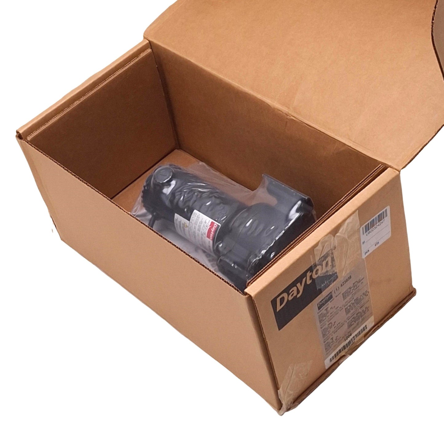 New Dayton 4Z383B DC Gearmotor, 58:1, 31rpm 220in-lbs 1/8HP Max, 90VDC 1.41A