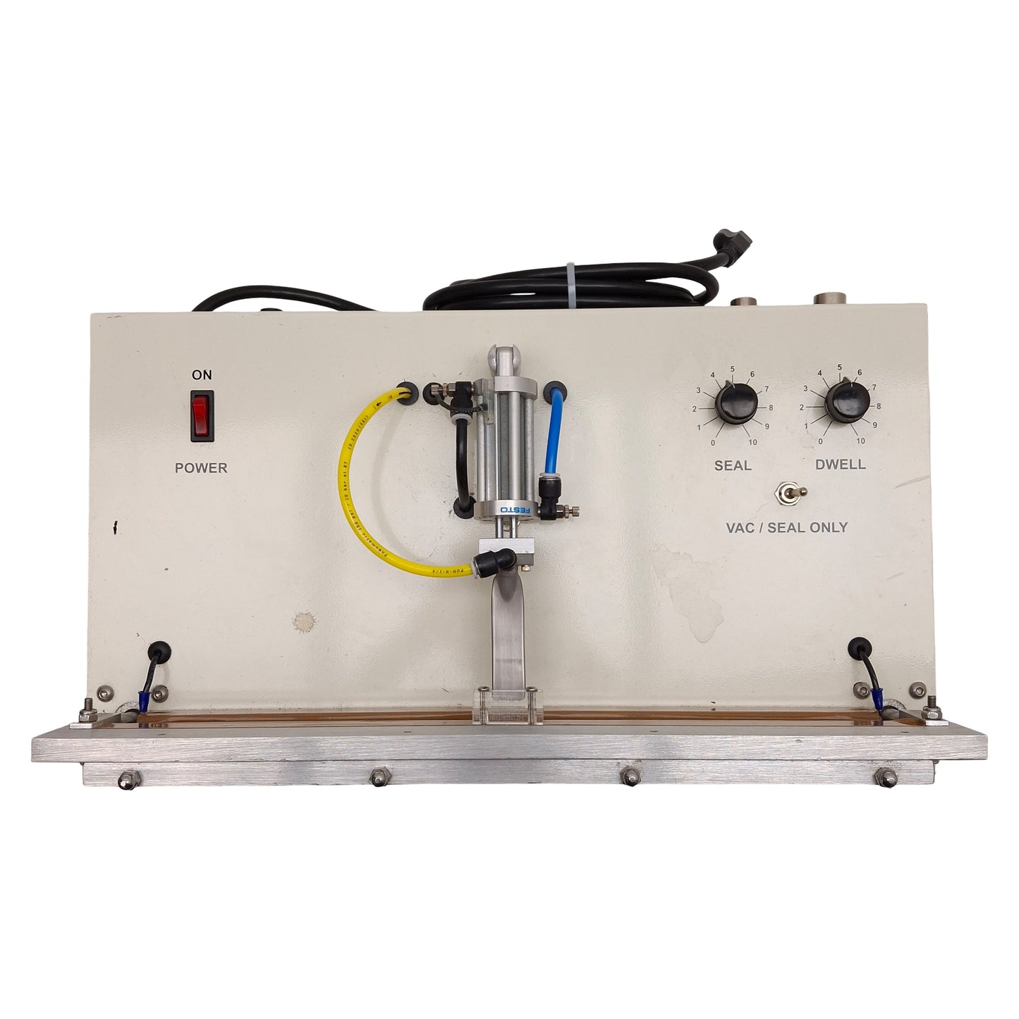 Used Impak VV1601-FS Value Vac Vacuum Sealer, 0.25in x 15.5in Seal, 80-100psi, 110VAC