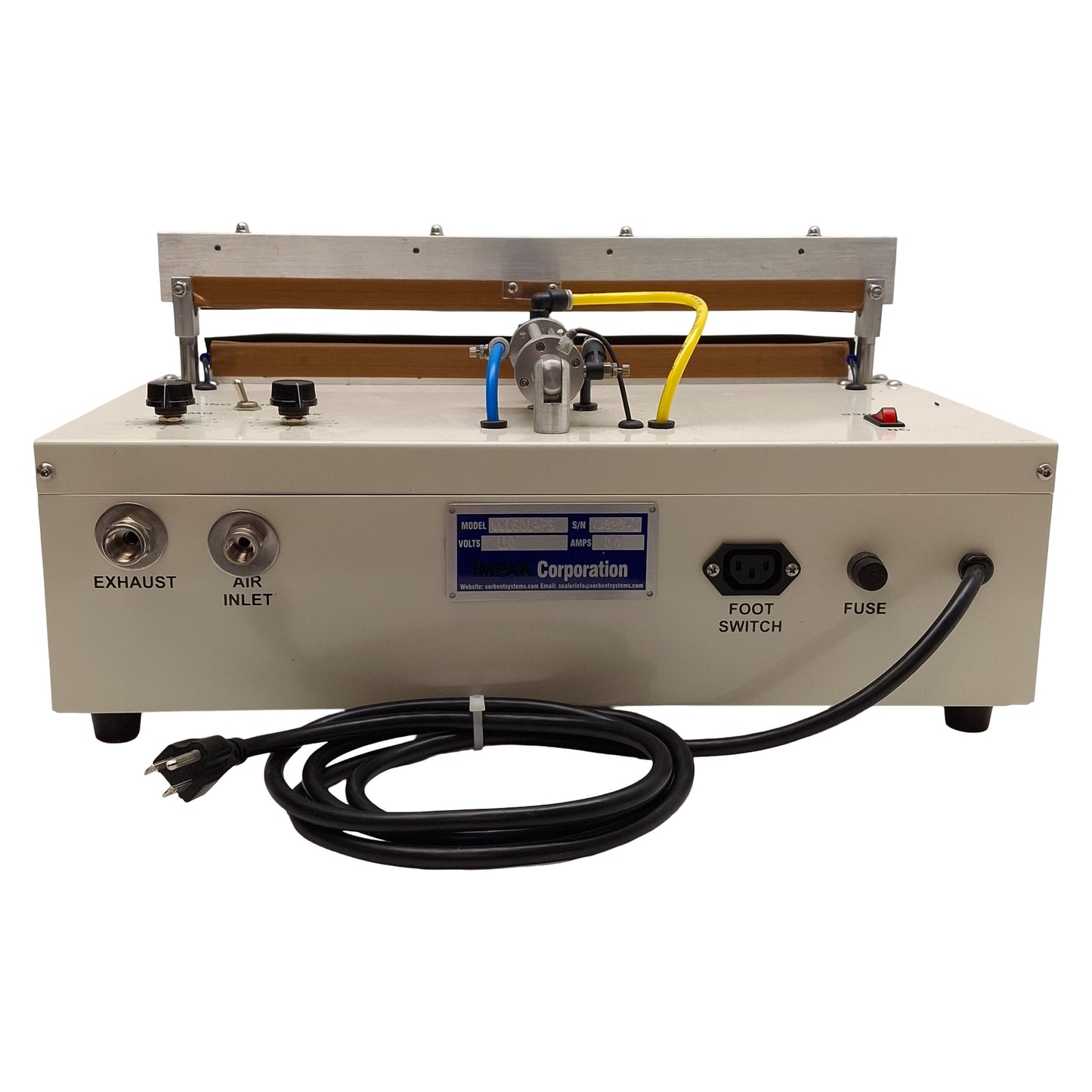Used Impak VV1601-FS Value Vac Vacuum Sealer, 0.25in x 15.5in Seal, 80-100psi, 110VAC