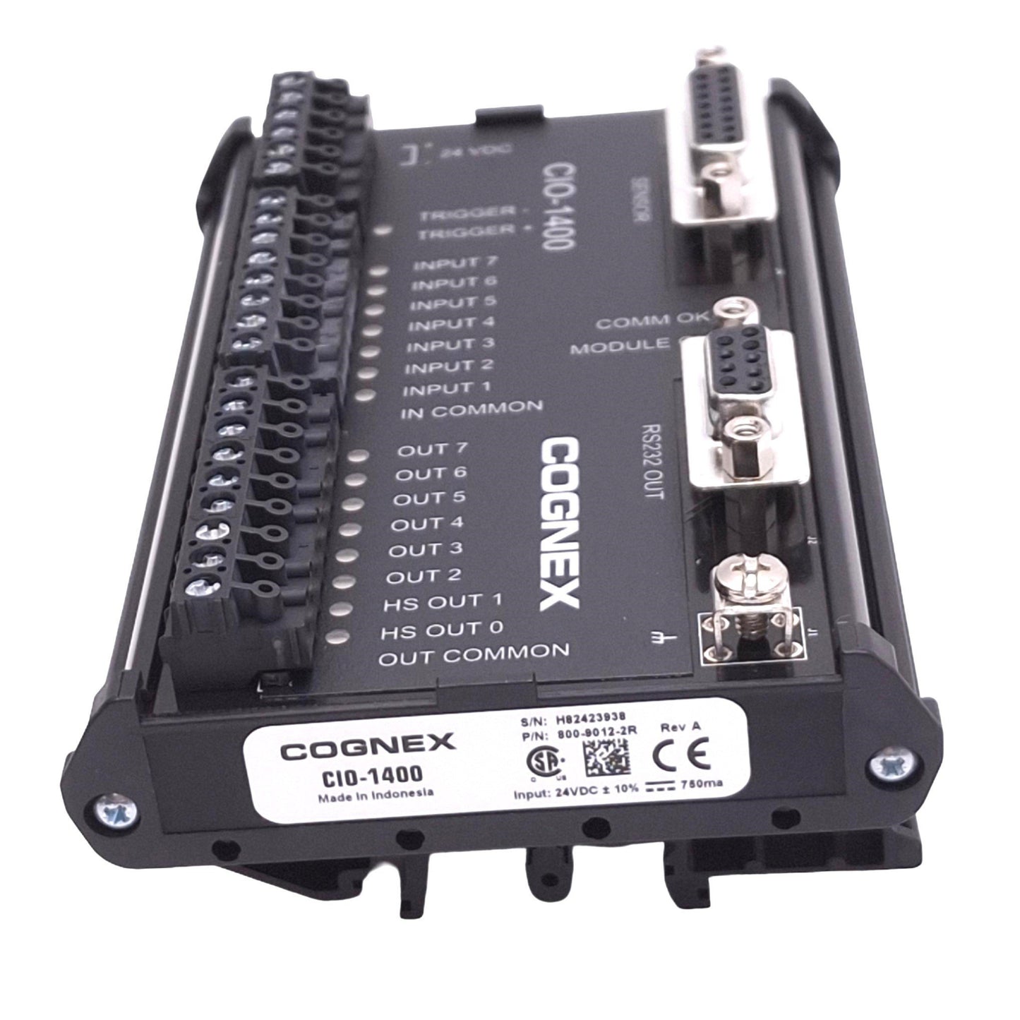New Cognex CIO-1400 In-Sight Machine Vision I/O Expansion Module, RS232C, 24VDC