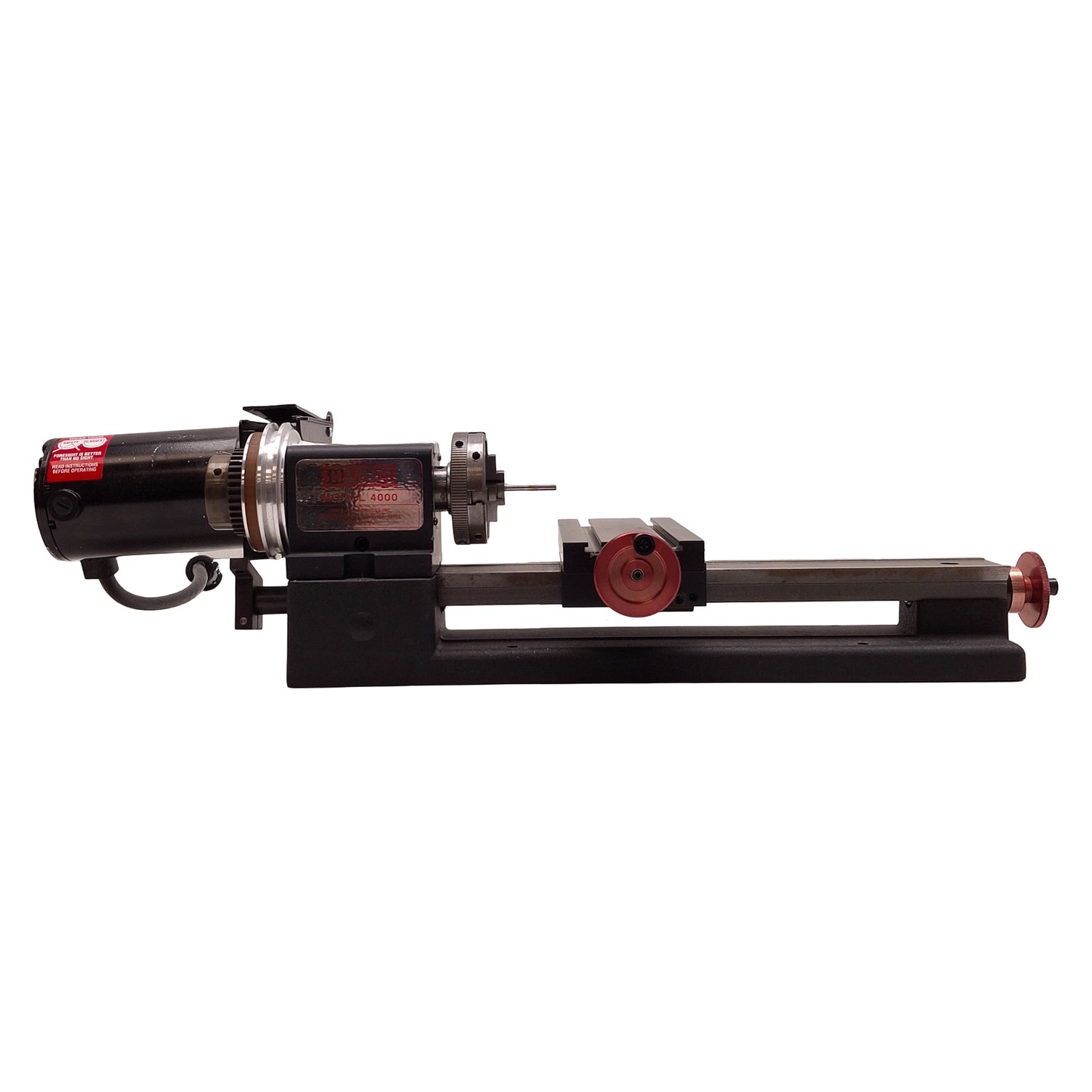 Used Sherline 4000 Tabletop Lathe w/2.5in 3-Jaw Chunk & Speed Control, 8in Length