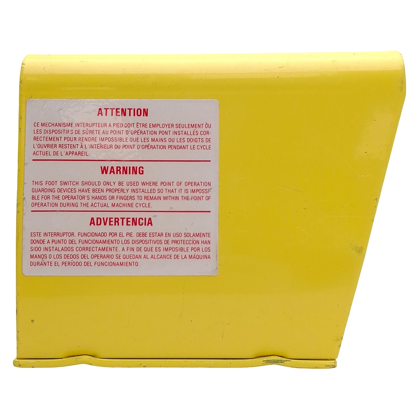 Used Conntrol 864-1000-00 Foot Switch Guard For 862, 892, 893, and 894 Series