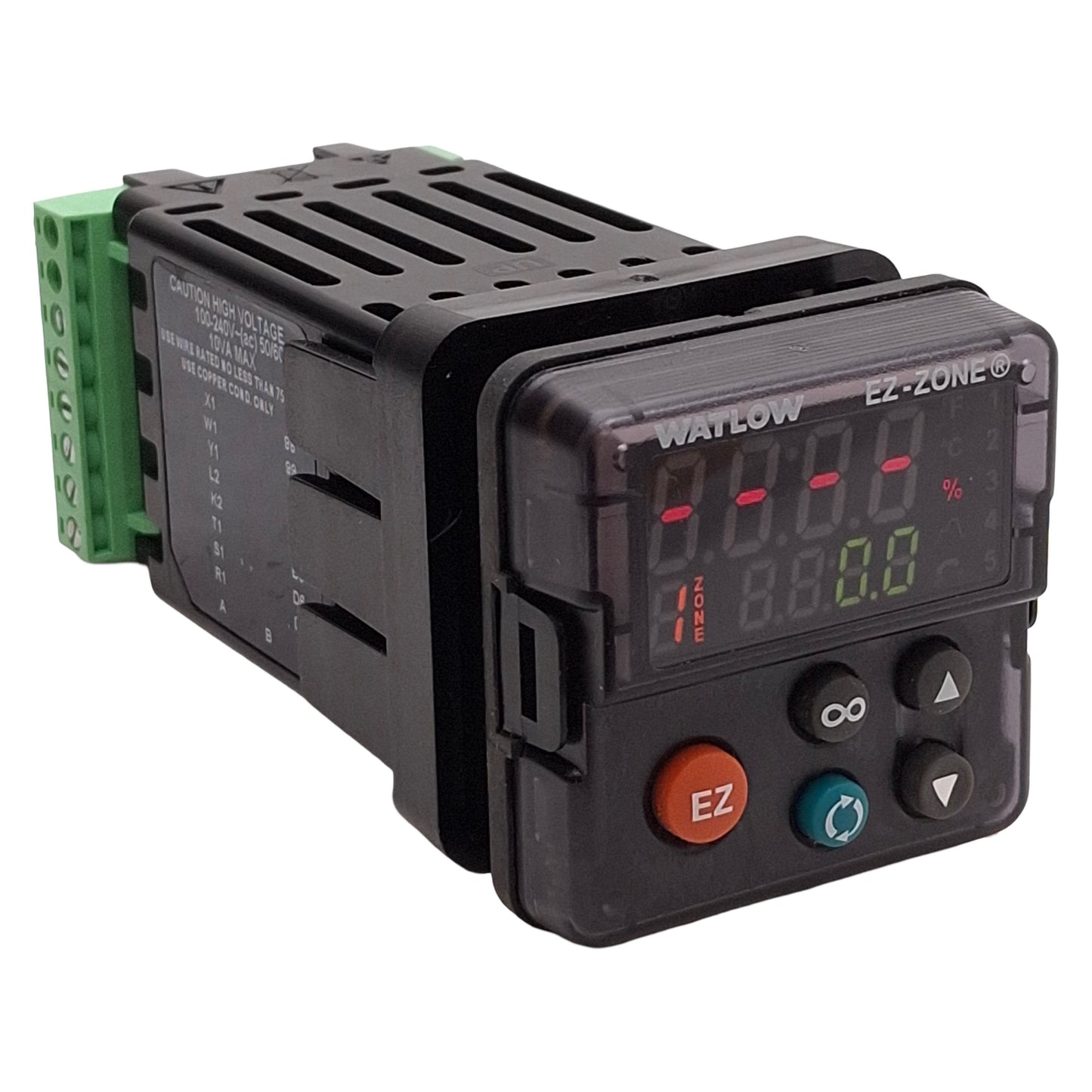 Used Watlow PM6C1CH-AAAAAAA EZ-Zone Temperature Controller, 100-240VAC, 1/16 DIN