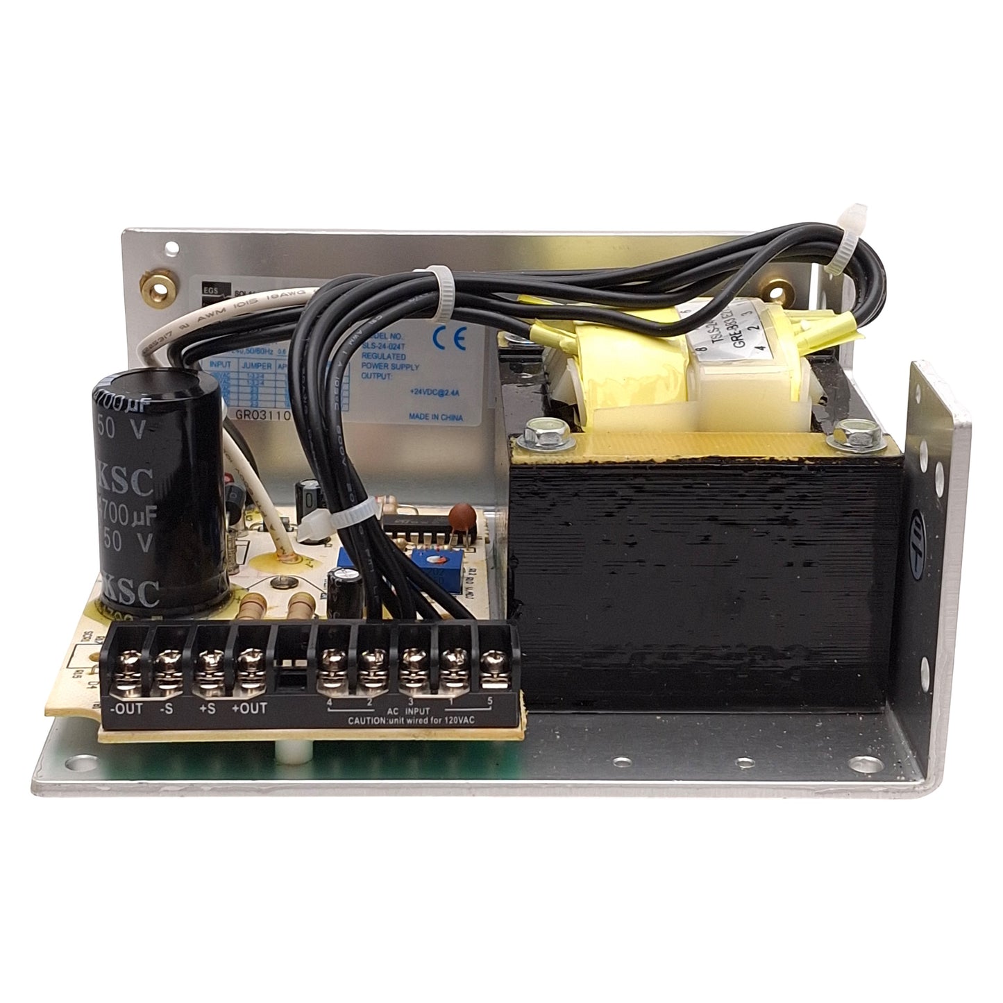 New – Open box Sola SLS-24-024T Power Supply, 100/120/220/230/240VAC Input, 24VDC 2.4A Output