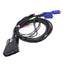 Used Tripp Lite B034-002-R USB KVM Switch with Audio and Cables, 2-Port, 6ft