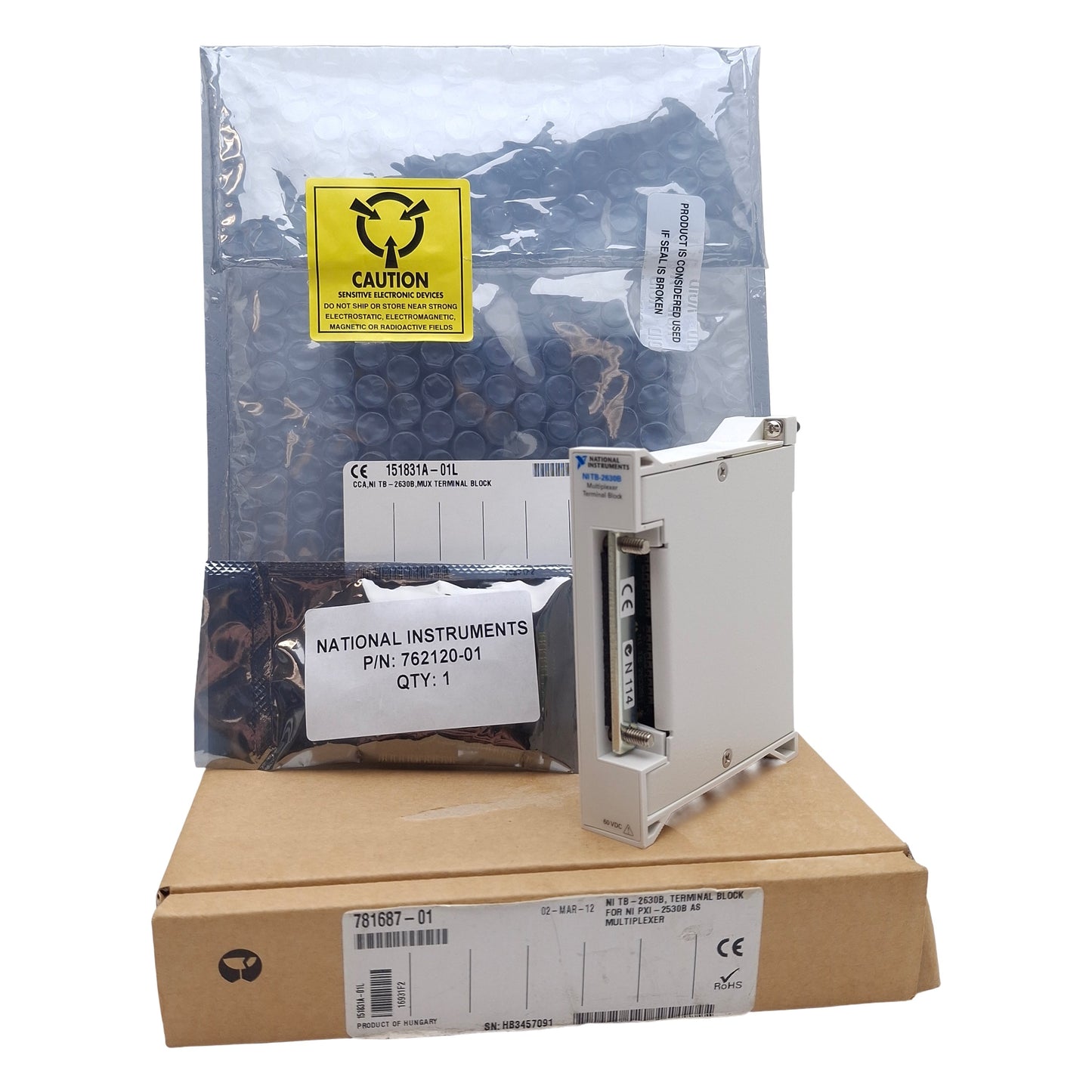New National Instruments 781687-01 TB-2630B PXI Module Multiplexer Terminal Block