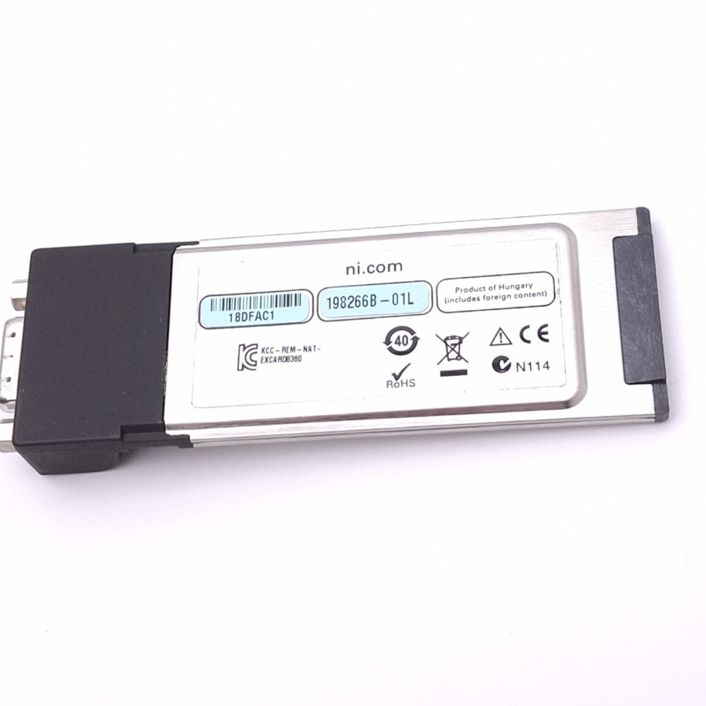 Used National Instruments 198266B-01L ExpressCard-8360 for PXI Remote Control