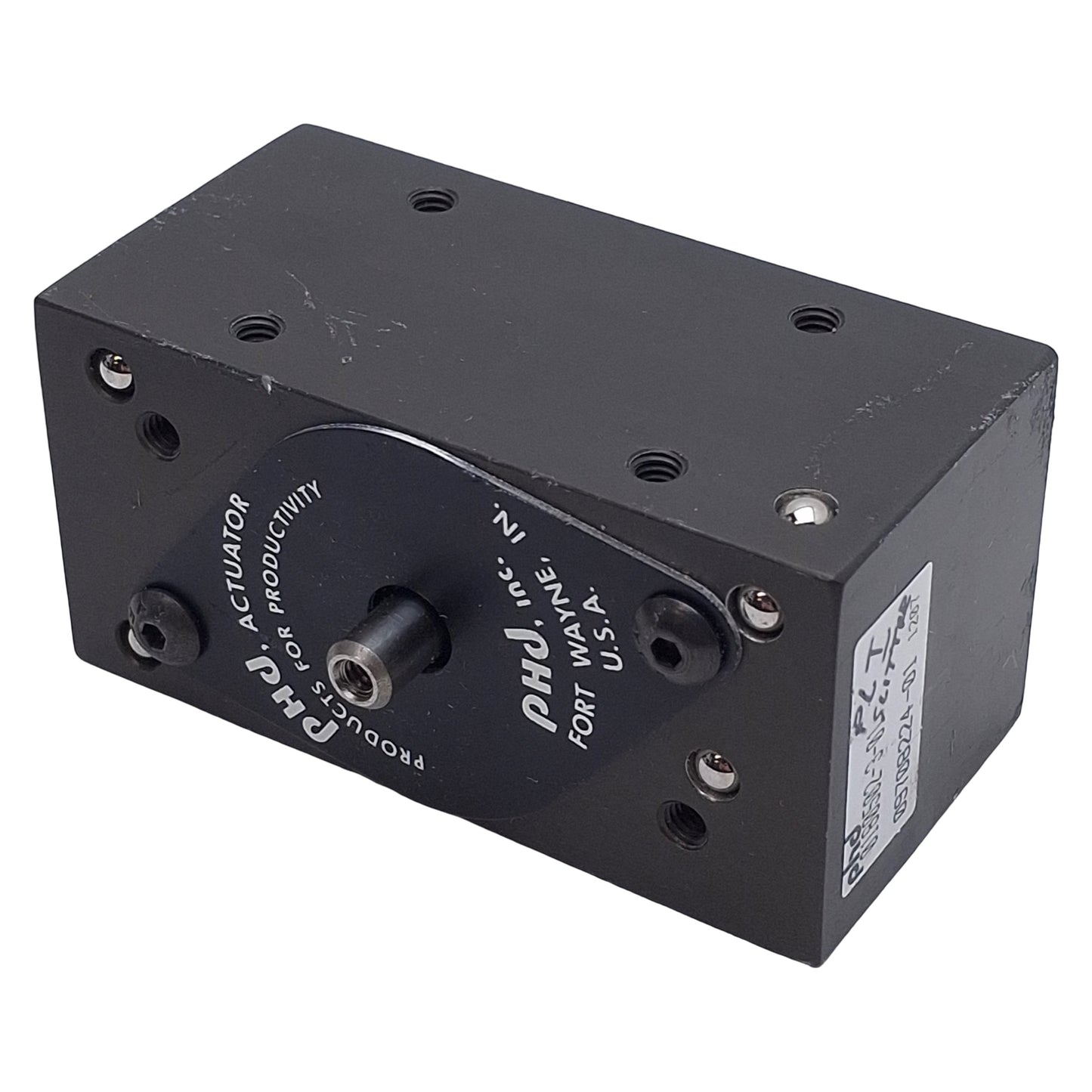 Used PHD 0180502-3-01 Double Rack Rotary Actuator, ø12mm Bore, 180° Rotation, M5
