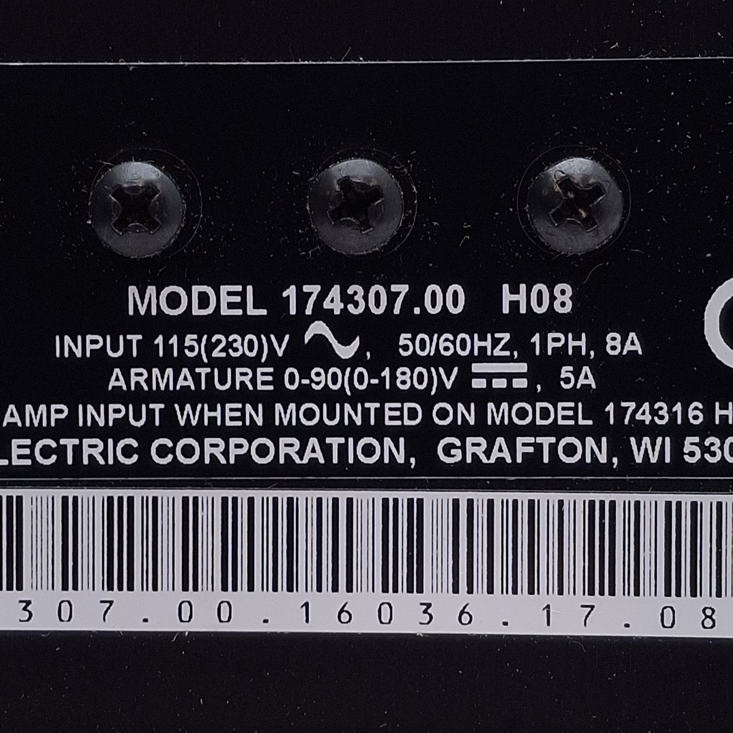 New Leeson 174307.00 Speedmaster Motor Control 0-90/180VDC Output, 115/230VAC Input
