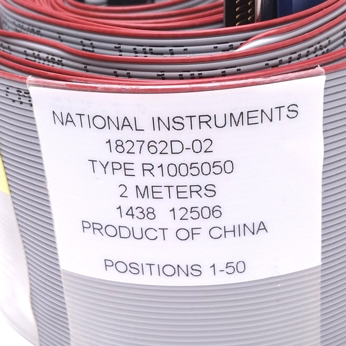 Used National Instruments 182762D-02 Y-Shaped Ribbon Cable, 100 to 2x 50-pin, 2m