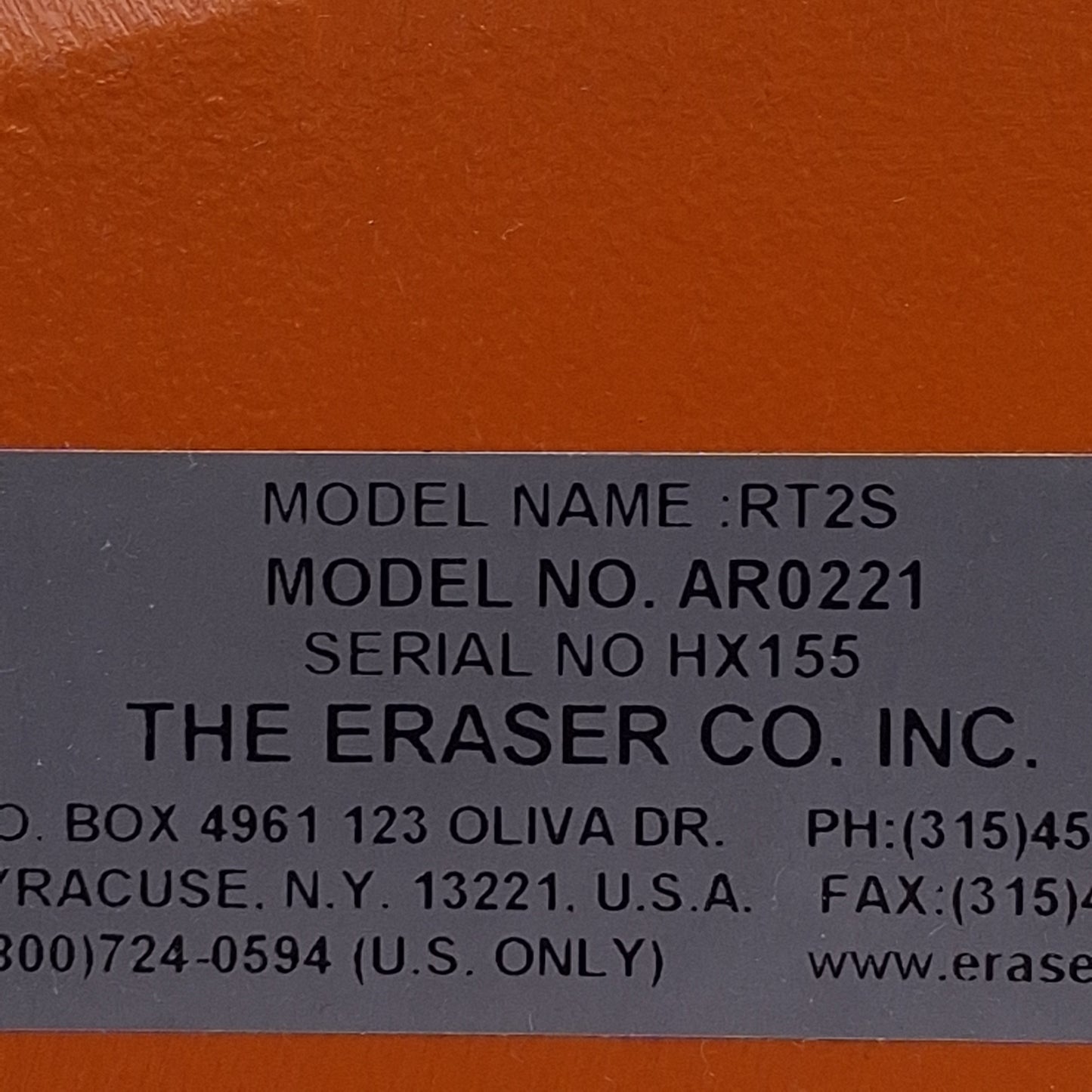 Used Eraser RT2S AR0221 Magnet Wire Stripper 120VAC, 48AWG-28AWG Wire, 1/8-3/16in