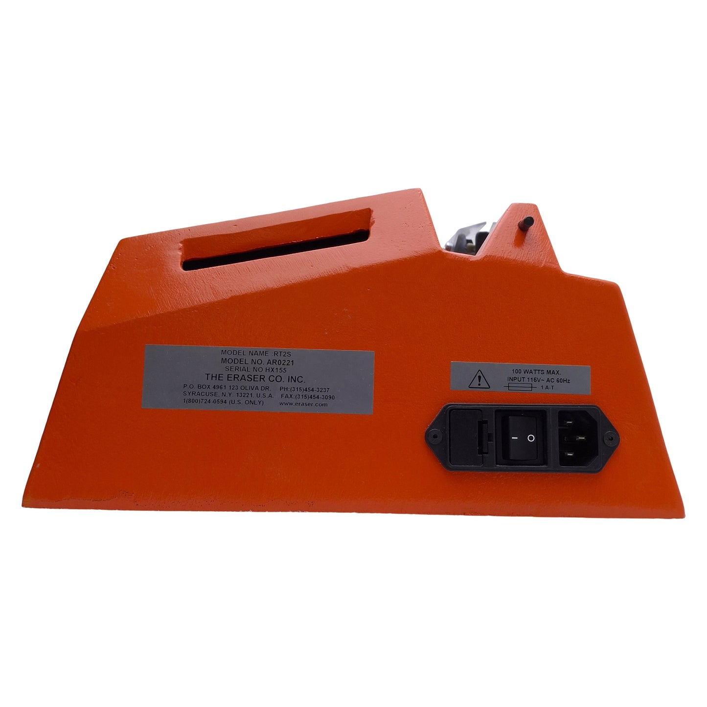 Used Eraser RT2S AR0221 Magnet Wire Stripper 120VAC, 48AWG-28AWG Wire, 1/8-3/16in