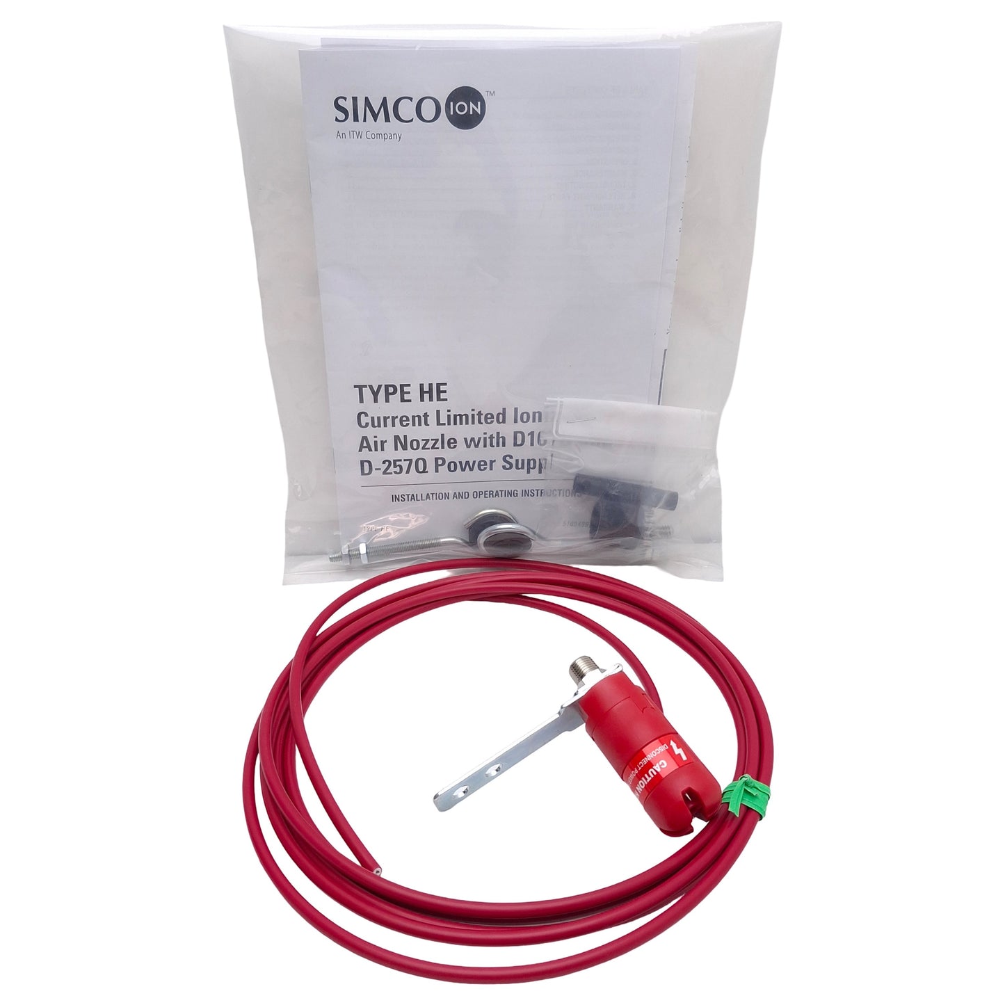 New SIMCO 4002371 HE Static Control Nozzle, 120/230VAC, 100psi, 2.8scfm, 1/8in NPT