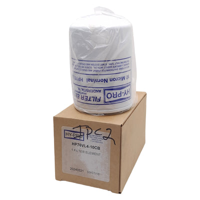 New HY-PRO HP76VL4-10CB Filter Element Replacement, 10µm Filtration, ø3.70in x 6in L