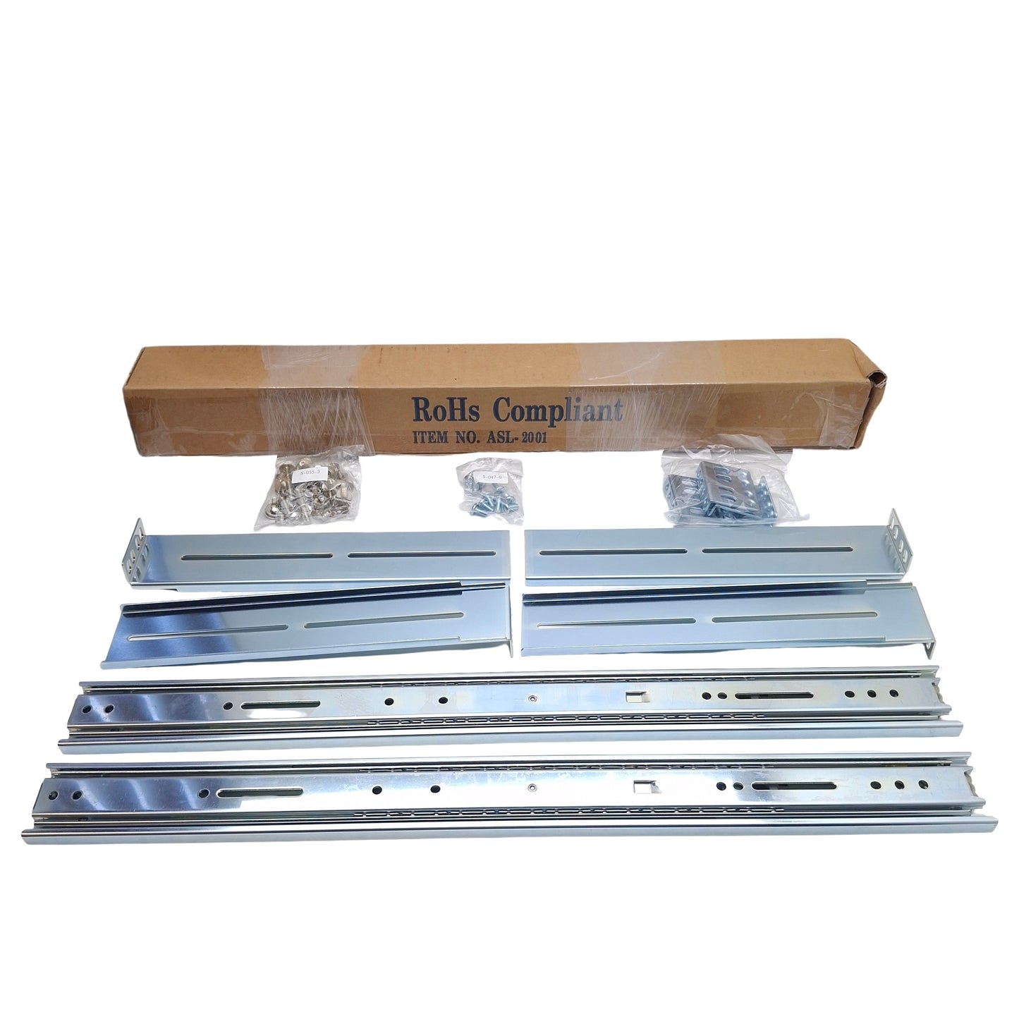 New Ameri-Rack ASL-2001 Heavy-Duty Slide Rail, 2U-5U, 20in L x 1.79in H x 0.5in W