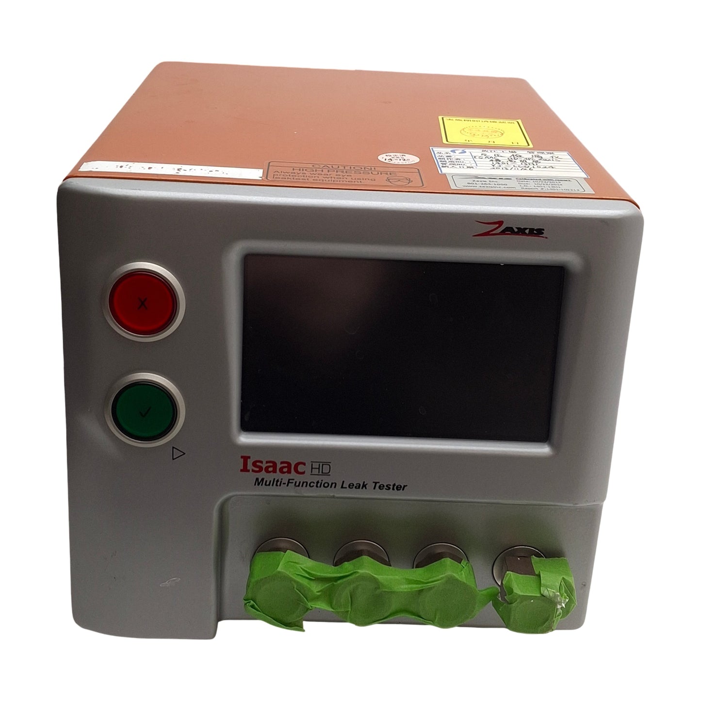Used Zaxis ISAAC-HD-4PC Leak Tester 0-2 psi Range, 0.00001 Psi Resolution, 115/230VAC