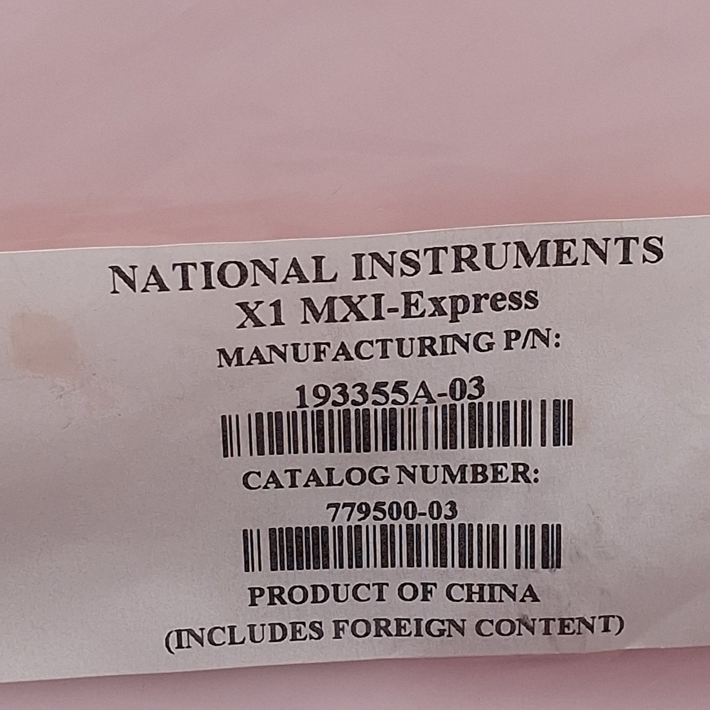 New National Instruments 193355A-03 779500-03 MXI-Express Cable, 18-Pin, 3m Length