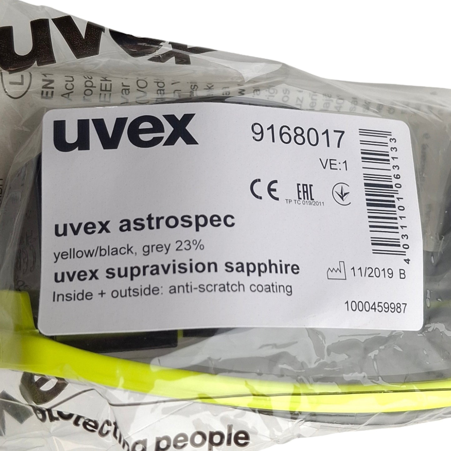 New Uvex 9168.017 9168017 Astrospec Protective Glasses, UV400 100%, Protection