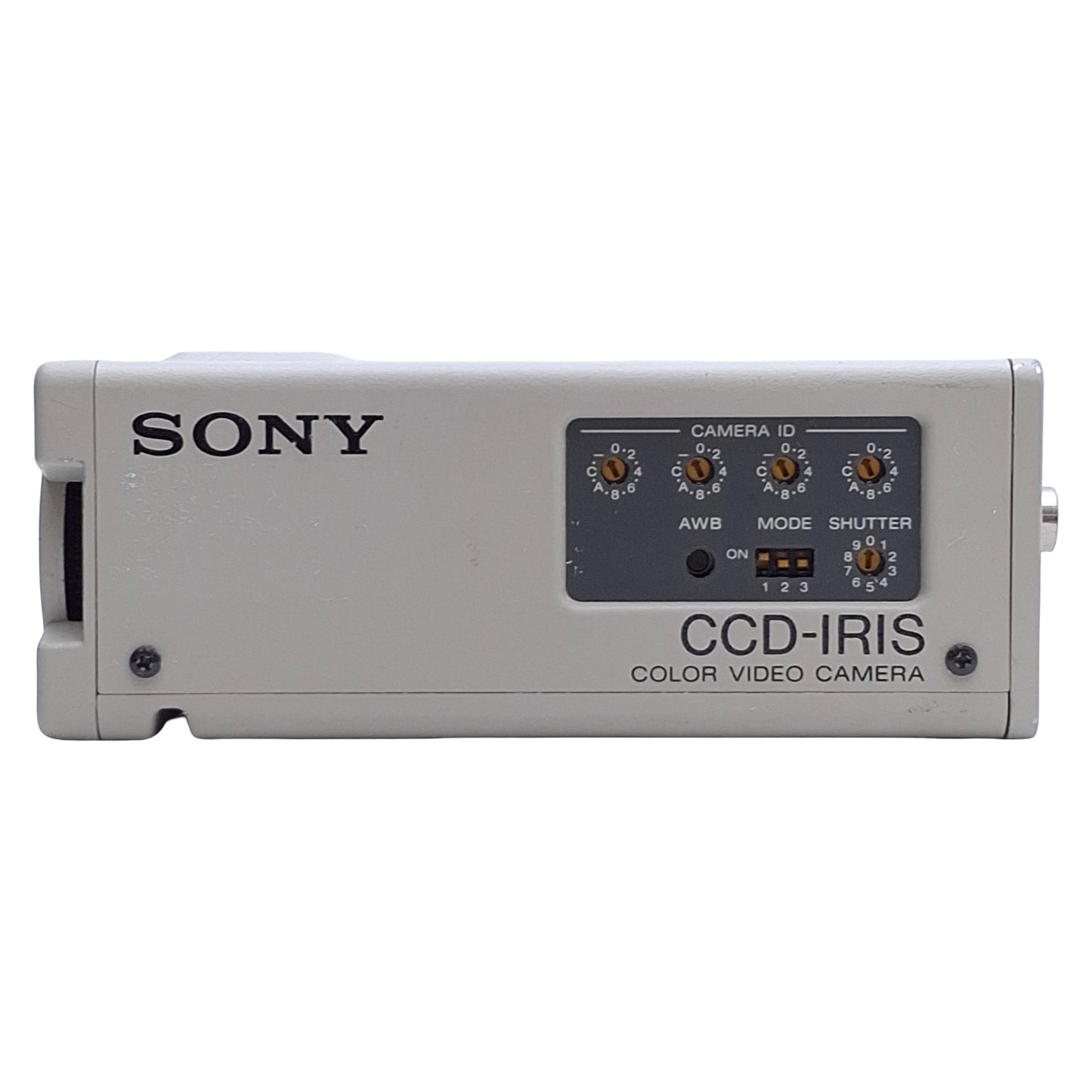 Used Sony DXC-107A CCD-IRIS Color Camera, 1/2", 470 TV Lines, 768x494, 12VDC, C-Mount