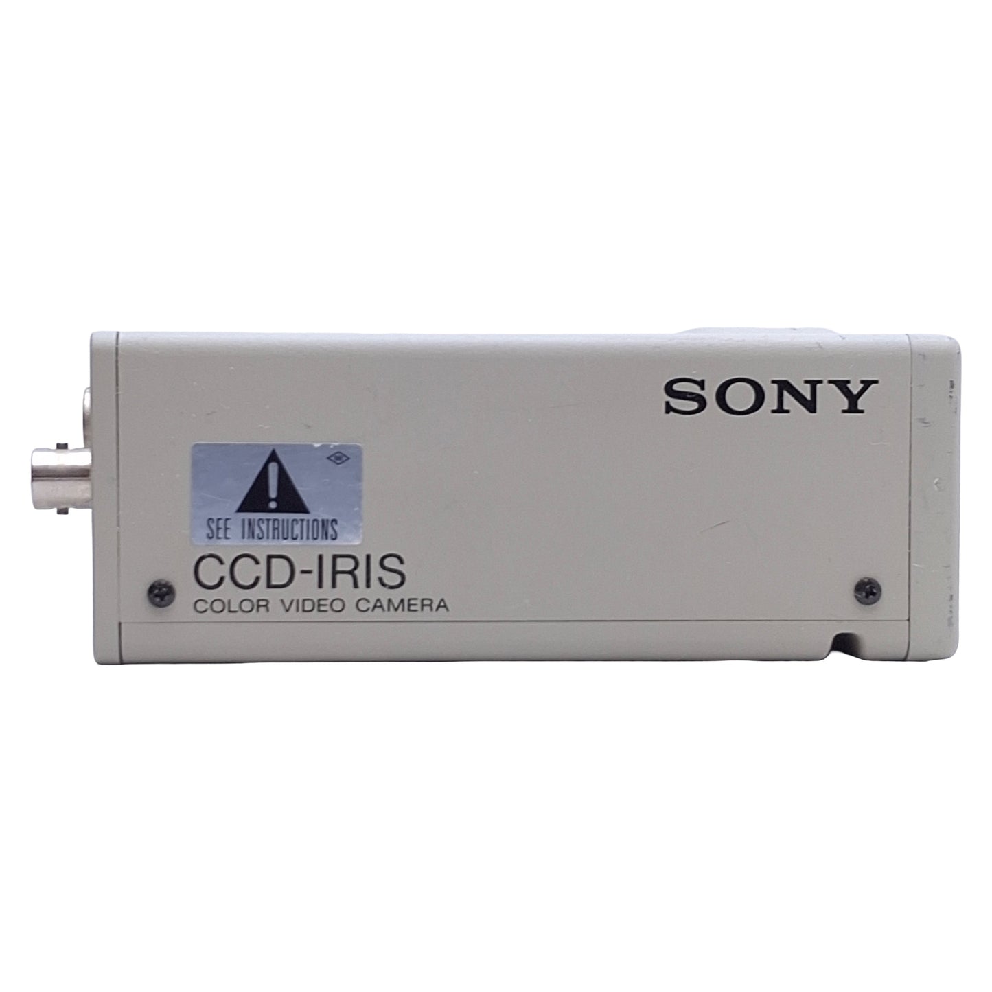 Used Sony DXC-107A CCD-IRIS Color Camera, 1/2", 470 TV Lines, 768x494, 12VDC, C-Mount