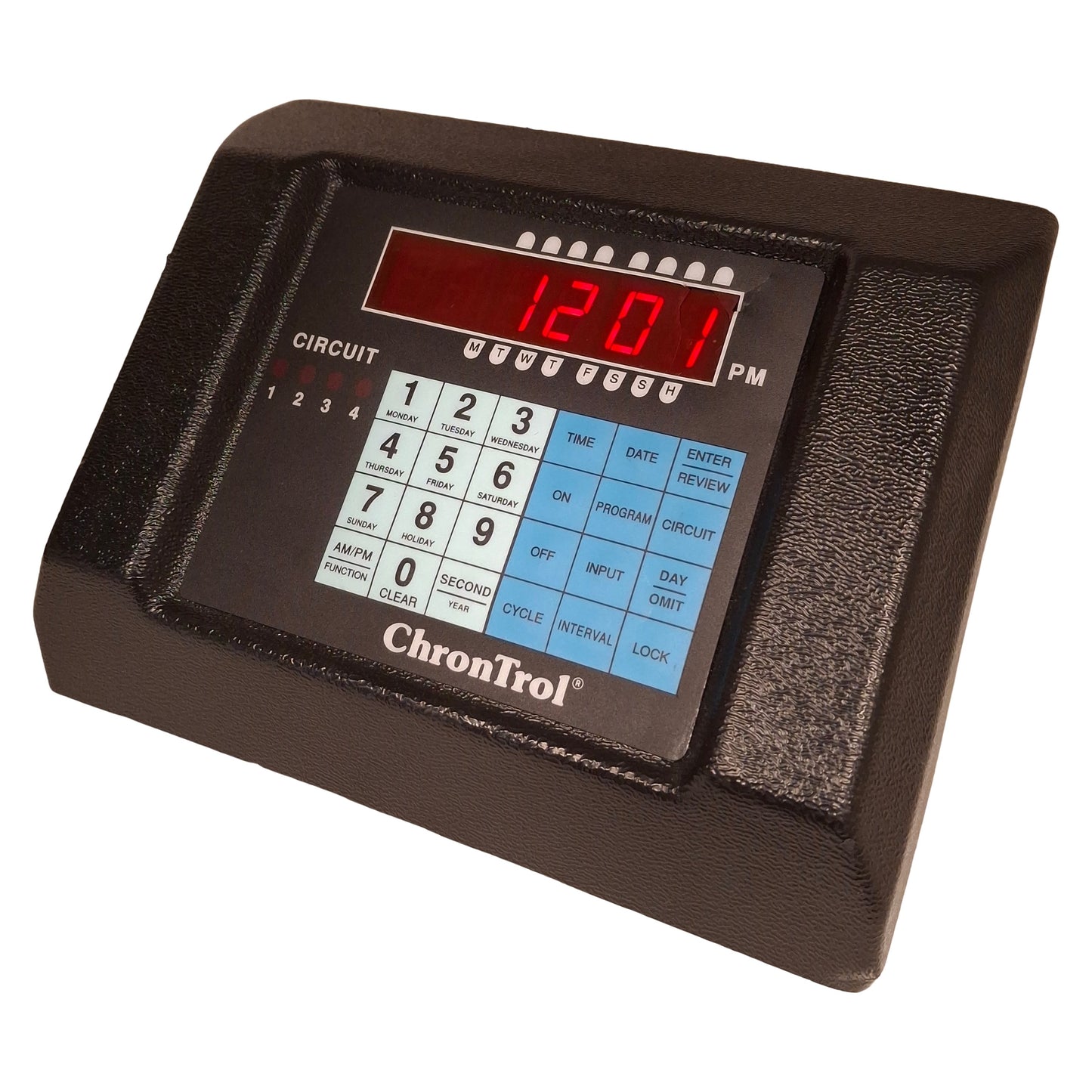 Used Chrontrol XT-2 Table Top Timer, 20 on/off Programs, 110-125VAC *Damaged Screen*