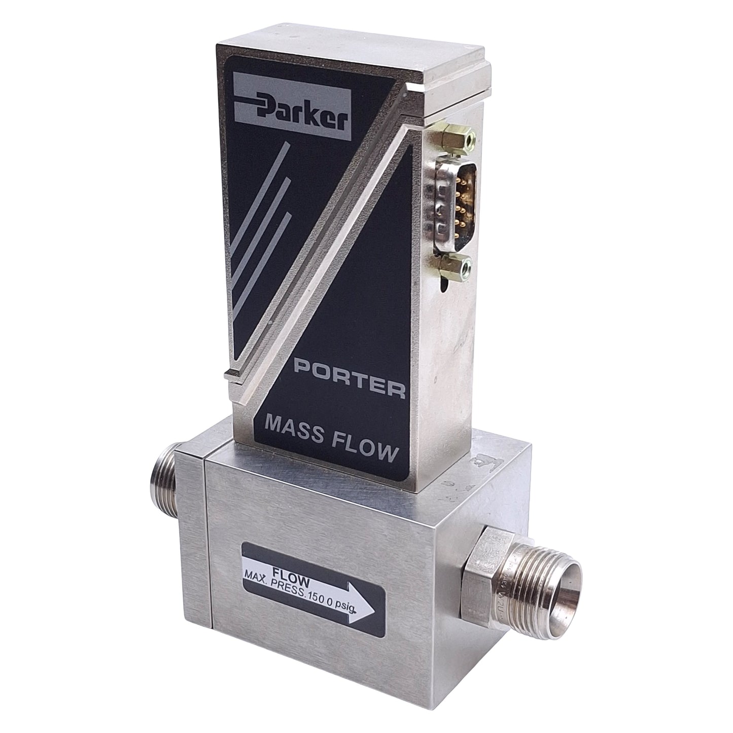 Used Parker 112-FKHSVEAA Analog Mass Flow Meter For Air 100SLPM Flow, 1500PSIG Max