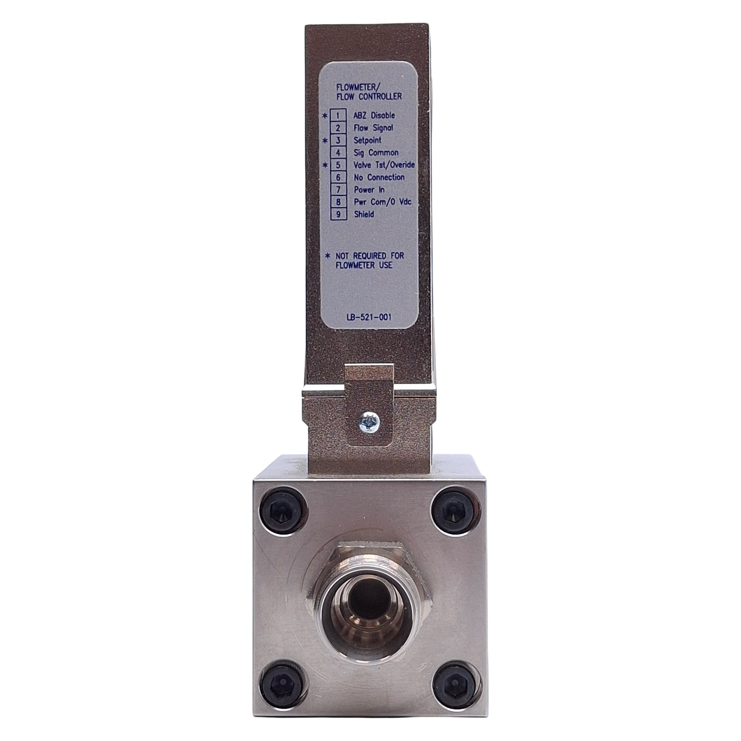 Used Parker 112-FKHSVEAA Analog Mass Flow Meter For Air 100SLPM Flow, 1500PSIG Max