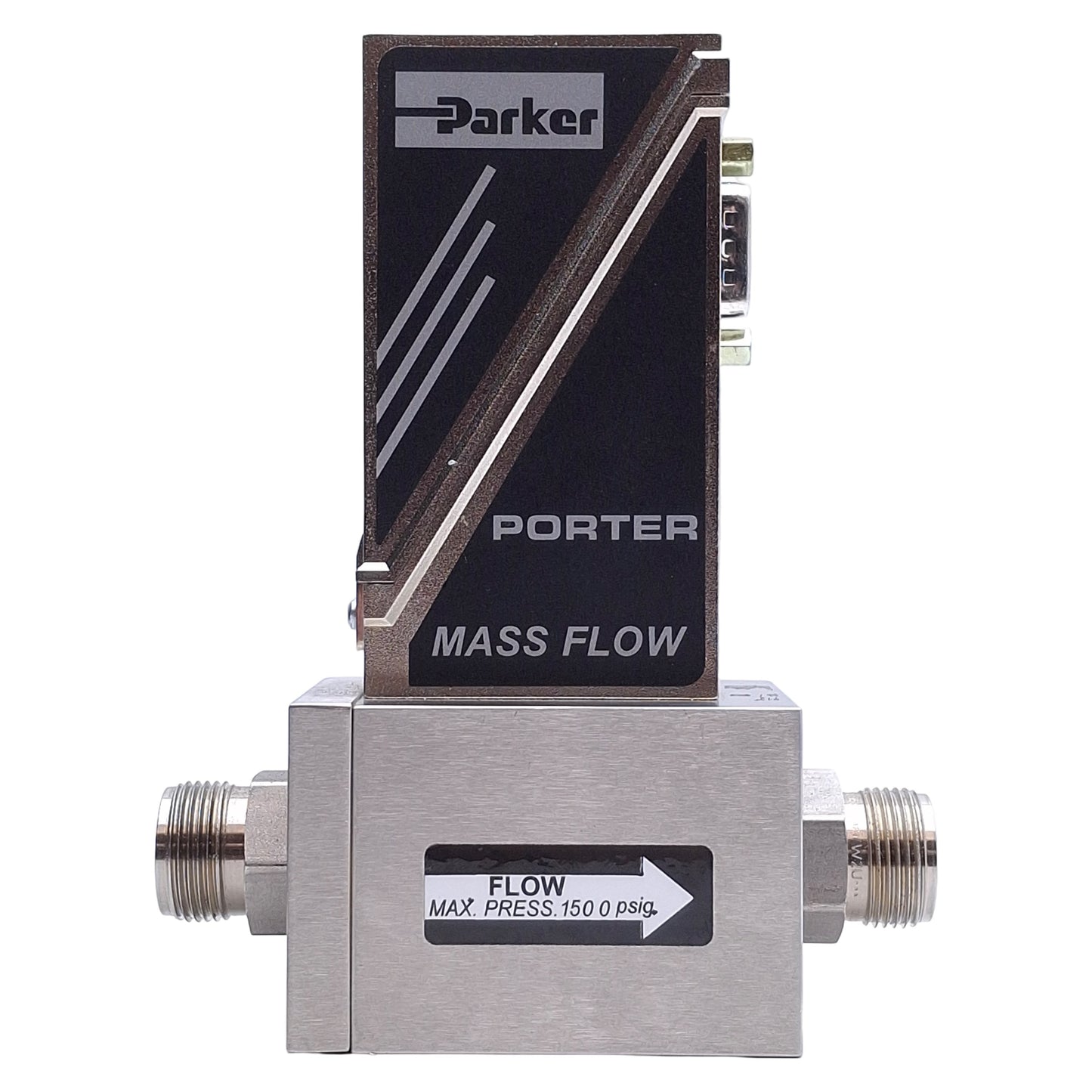 Used Parker 112-FKHSVEAA Analog Mass Flow Meter For Air 100SLPM Flow, 1500PSIG Max
